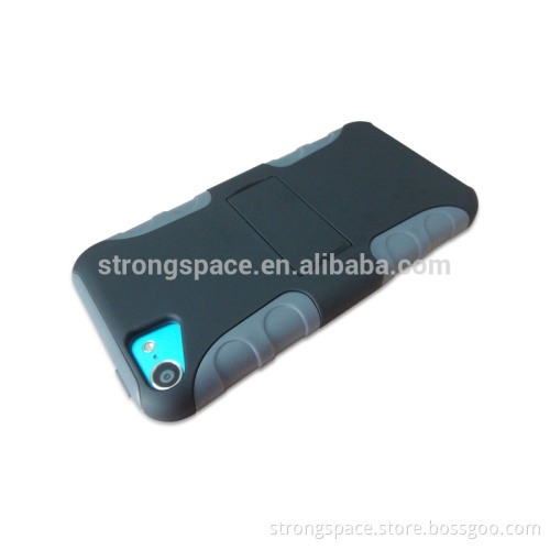 2 in 1 TPU&PC Cover for ipod touch 6, for ipod touch 6 kickstand case